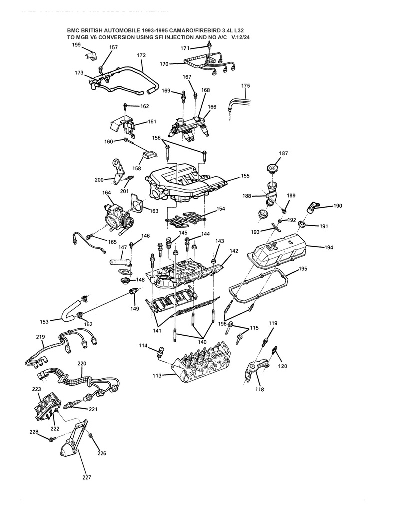 REFERENCE MATERIALS: 3.4L L32 SFI Exploded Views, Camaro Engine